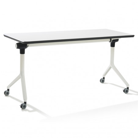 Table bureau pliante grise, table de bureau pliable, bureau pliant design