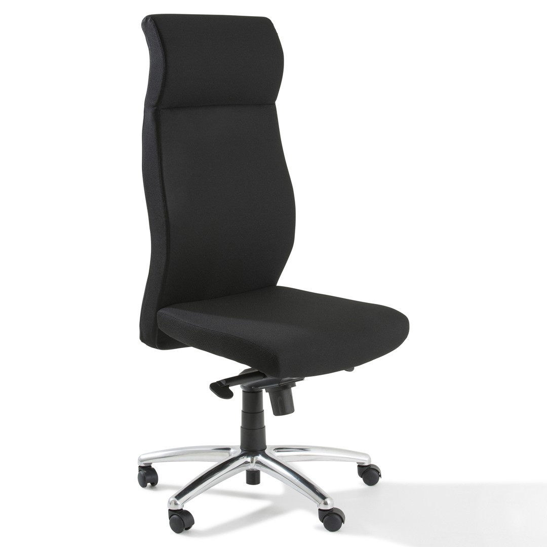 Fauteuil de bureau ergonomique TEKNIK design en tissu noir